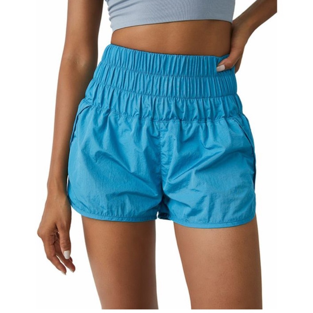 FP Movement By Free People The Way Home Shorts Size S Turquoise Teal Blue